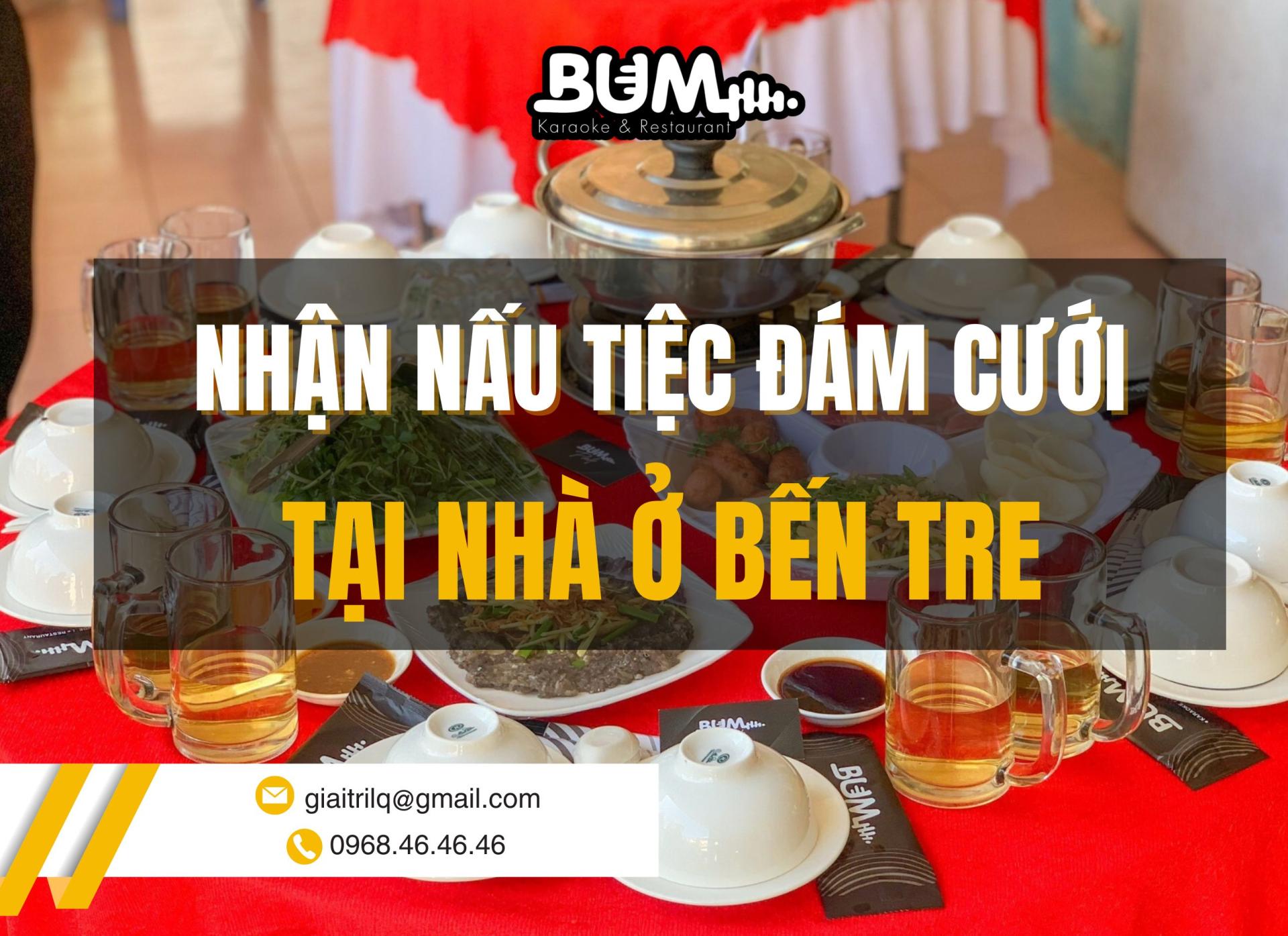 Nhận nấu tiệc đám cưới tại nhà ở Bến Tre